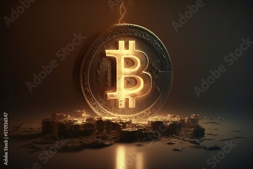 bitcoin logo made by generative ai
