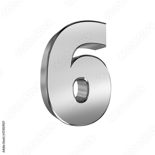 3d render,Number 6