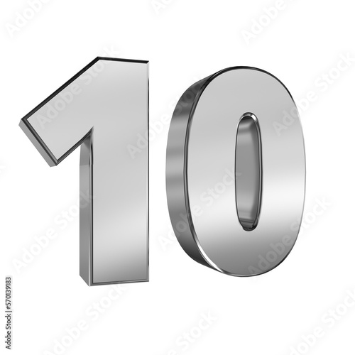 3d render,Number 10