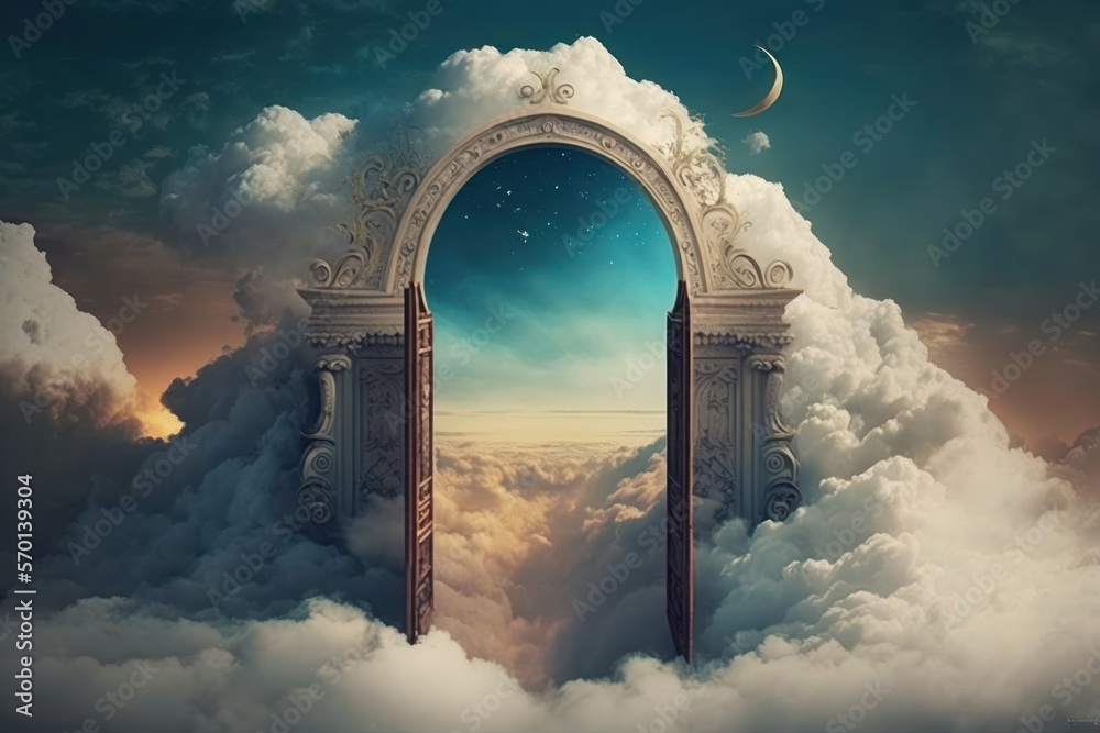 Heaven Door, portão do paraíso, paradise, god, casa de deus, generative