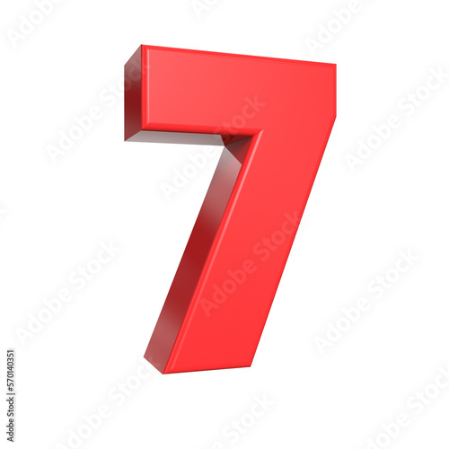 3d render,Number 7