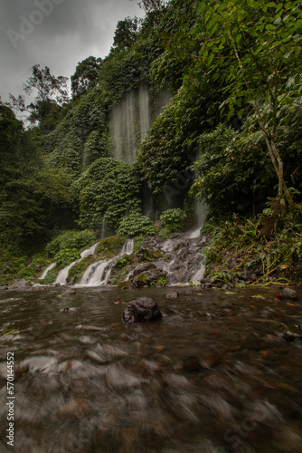 waterfall in the forest photo