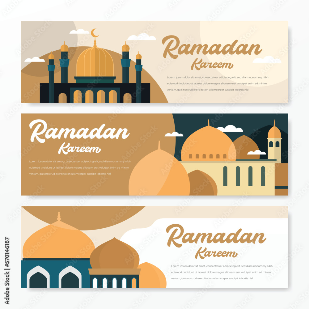 ramadan kareem islamic banner design with arabic style and arabian pattern background, eid mubarak, hari raya, eid fitr, eid adha, hajj, umrah