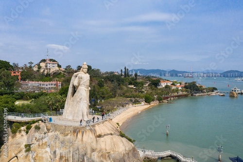 Gulangyu island in xiamen stone like zheng chenggong photo