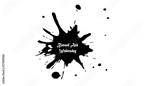 Ash Wednesday vector designs for banners, postcards, greetings, t-shirts, poster.. photo