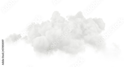 Soft clouds smog on transparent backgrounds 3d illustration png