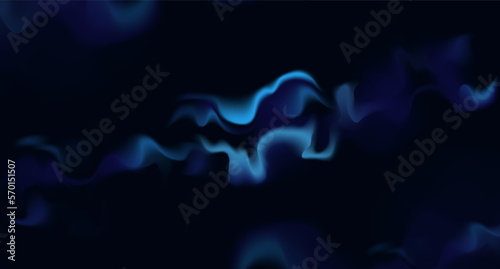 Dark blue background with illuminated smoke. Backdrop for banners  posters or flyers  signage and business  advertising and websites  covers for social networks. Vector