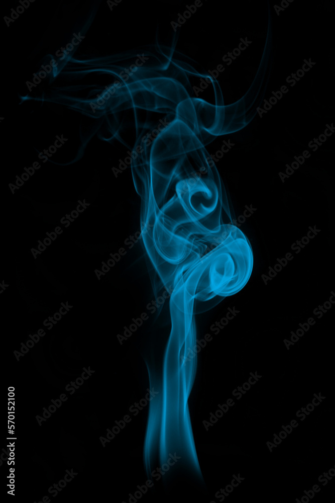 smoke on black background