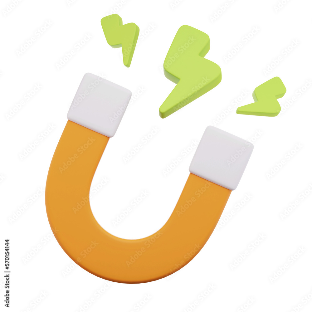 Magnet 3D Icon Magnet 3D Icon