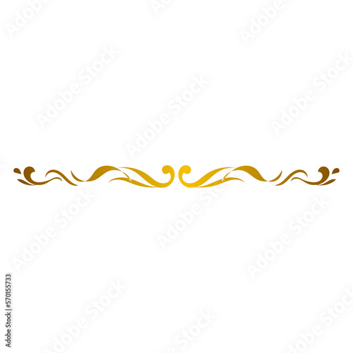Gold Calligraphic Border