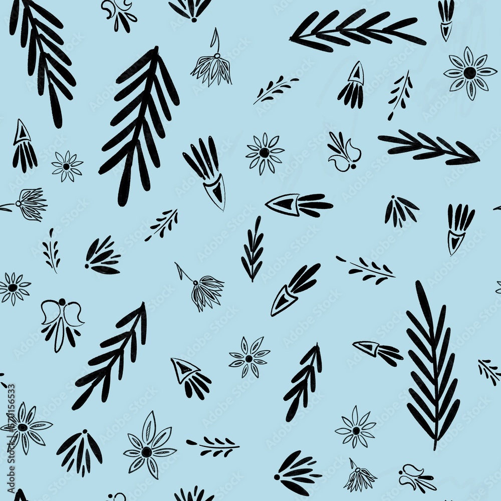 seamless pattern with leaves seamless pattern with leaves