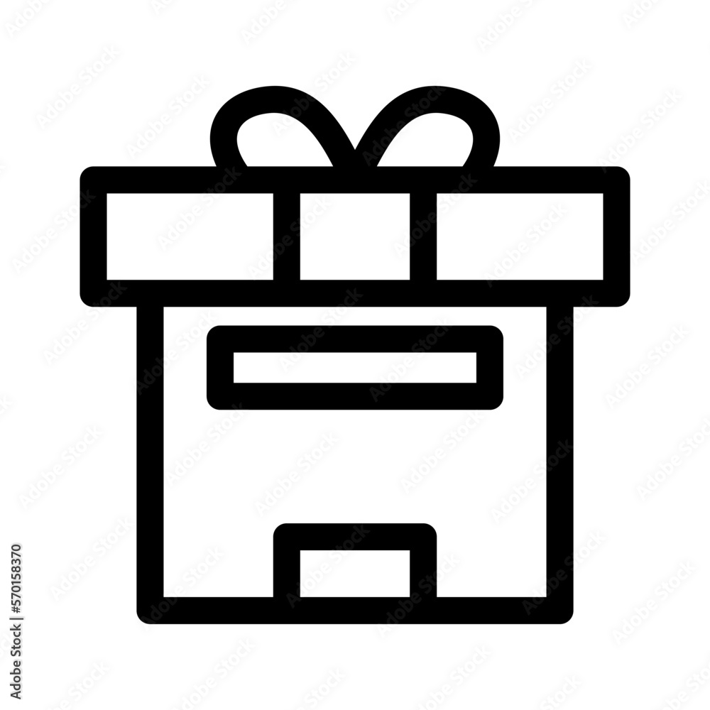 Fototapeta premium box icon or logo isolated sign symbol vector illustration - high quality black style vector icons