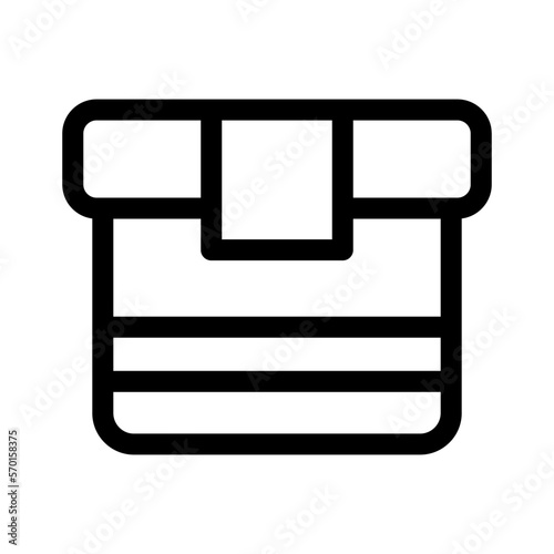 box icon or logo isolated sign symbol vector illustration - high quality black style vector icons
