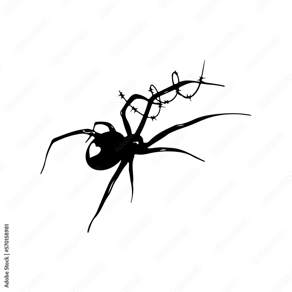 spider illustration vector with concept spider illustration vector with concept