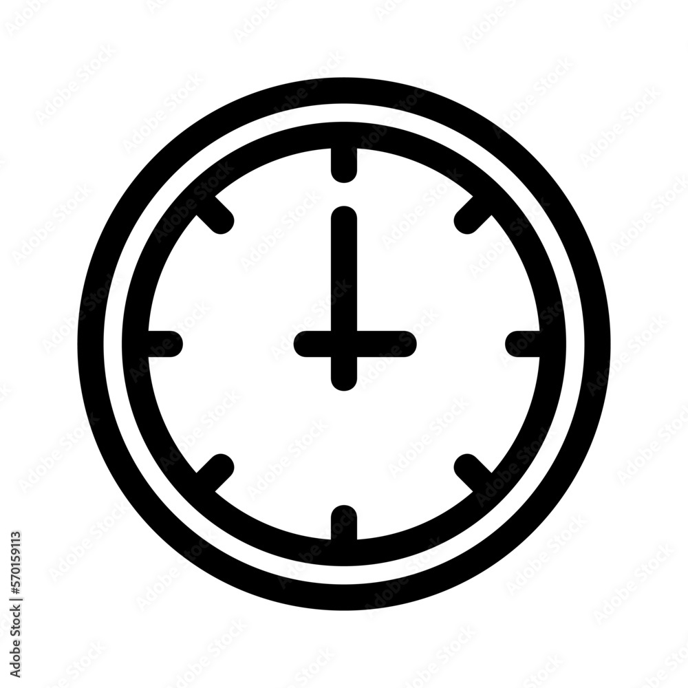 clock icon or logo isolated sign symbol vector illustration - high quality black style vector icons clock icon or logo isolated sign symbol vector illustration - high quality black style vector icons
