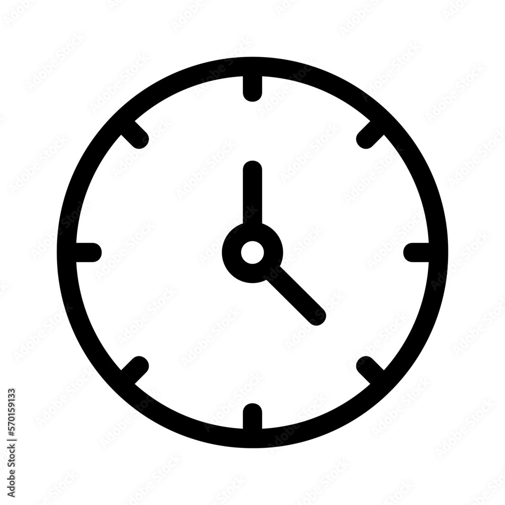 clock icon or logo isolated sign symbol vector illustration - high quality black style vector icons clock icon or logo isolated sign symbol vector illustration - high quality black style vector icons