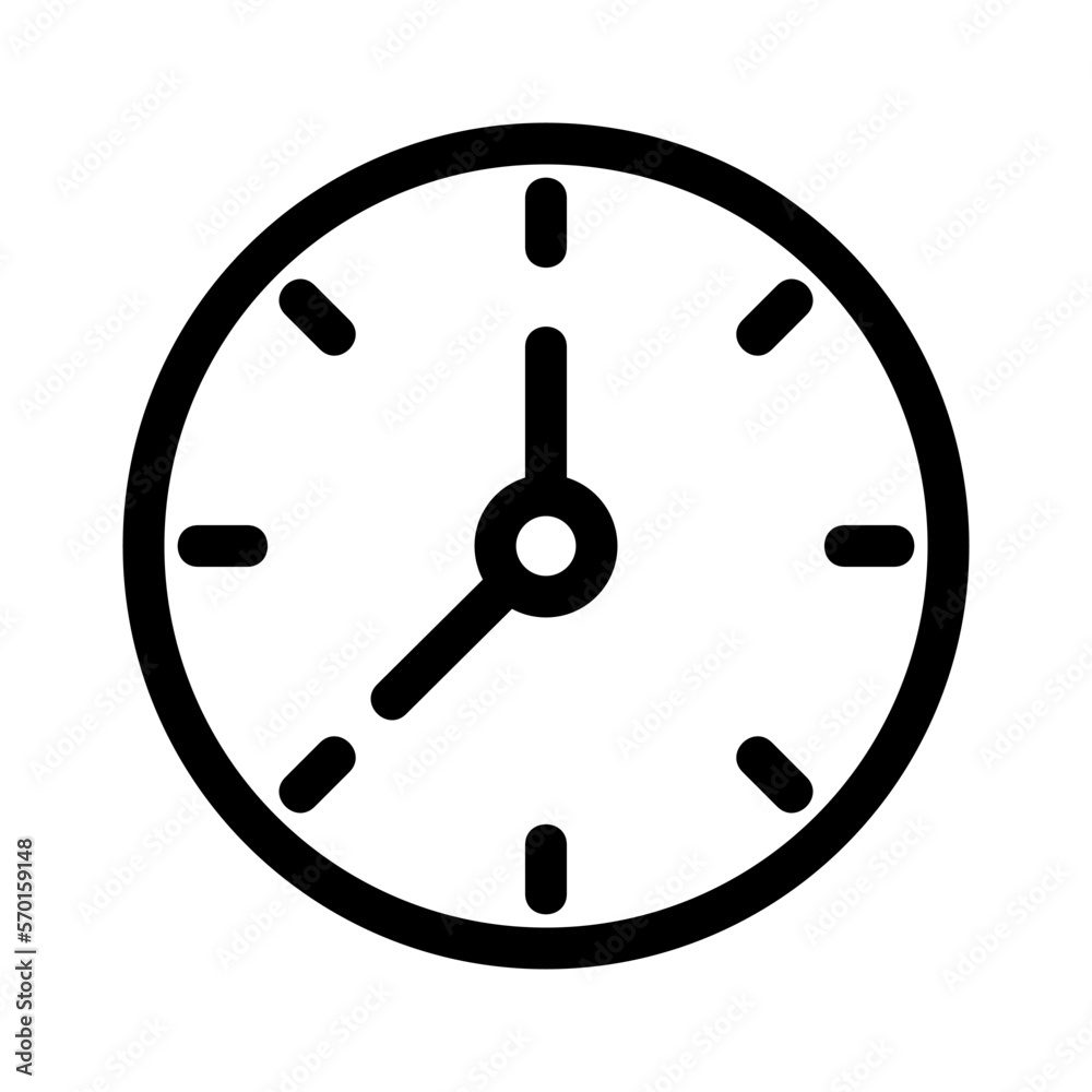 clock icon or logo isolated sign symbol vector illustration - high quality black style vector icons clock icon or logo isolated sign symbol vector illustration - high quality black style vector icons