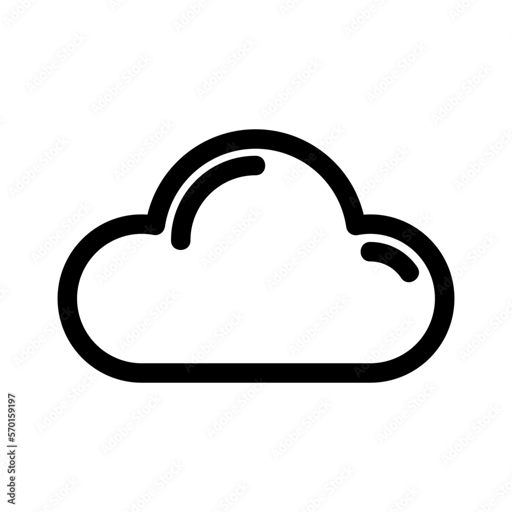 cloud icon or logo isolated sign symbol vector illustration - high quality black style vector icons cloud icon or logo isolated sign symbol vector illustration - high quality black style vector icons