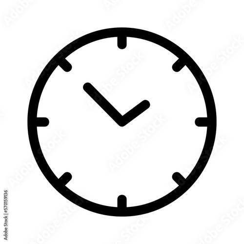 clock icon or logo isolated sign symbol vector illustration - high quality black style vector icons