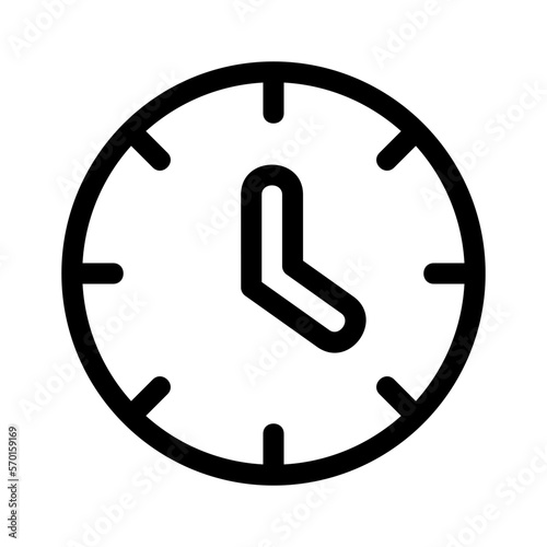 clock icon or logo isolated sign symbol vector illustration - high quality black style vector icons