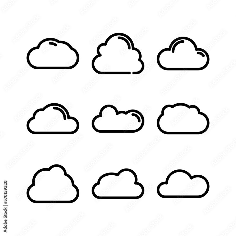 cloud icon or logo isolated sign symbol vector illustration - high quality black style vector icons cloud icon or logo isolated sign symbol vector illustration - high quality black style vector icons