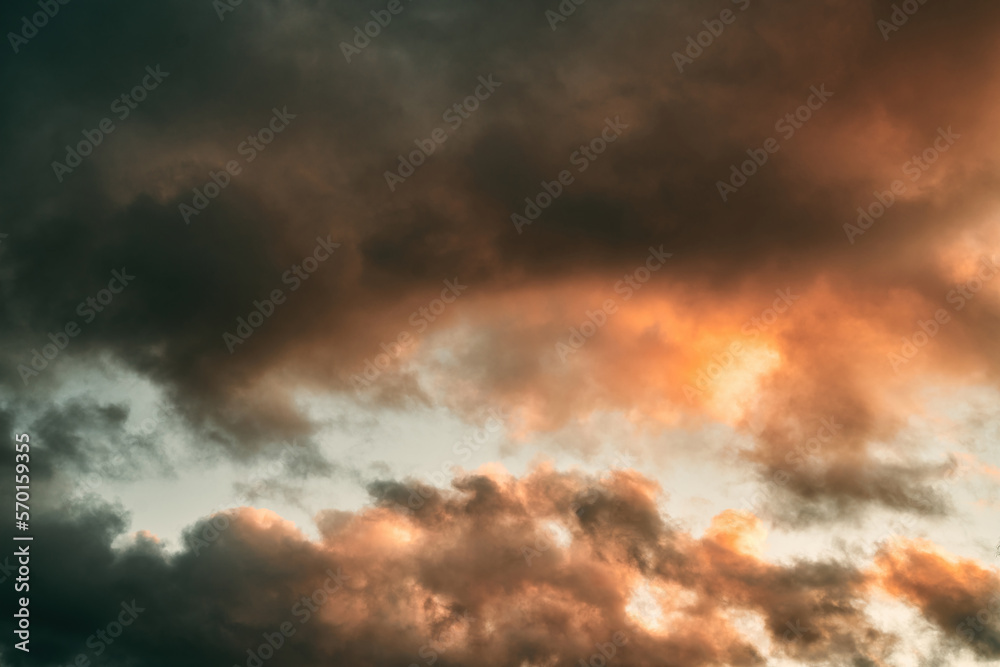 Obraz premium Panorama sunset sky and cloud background