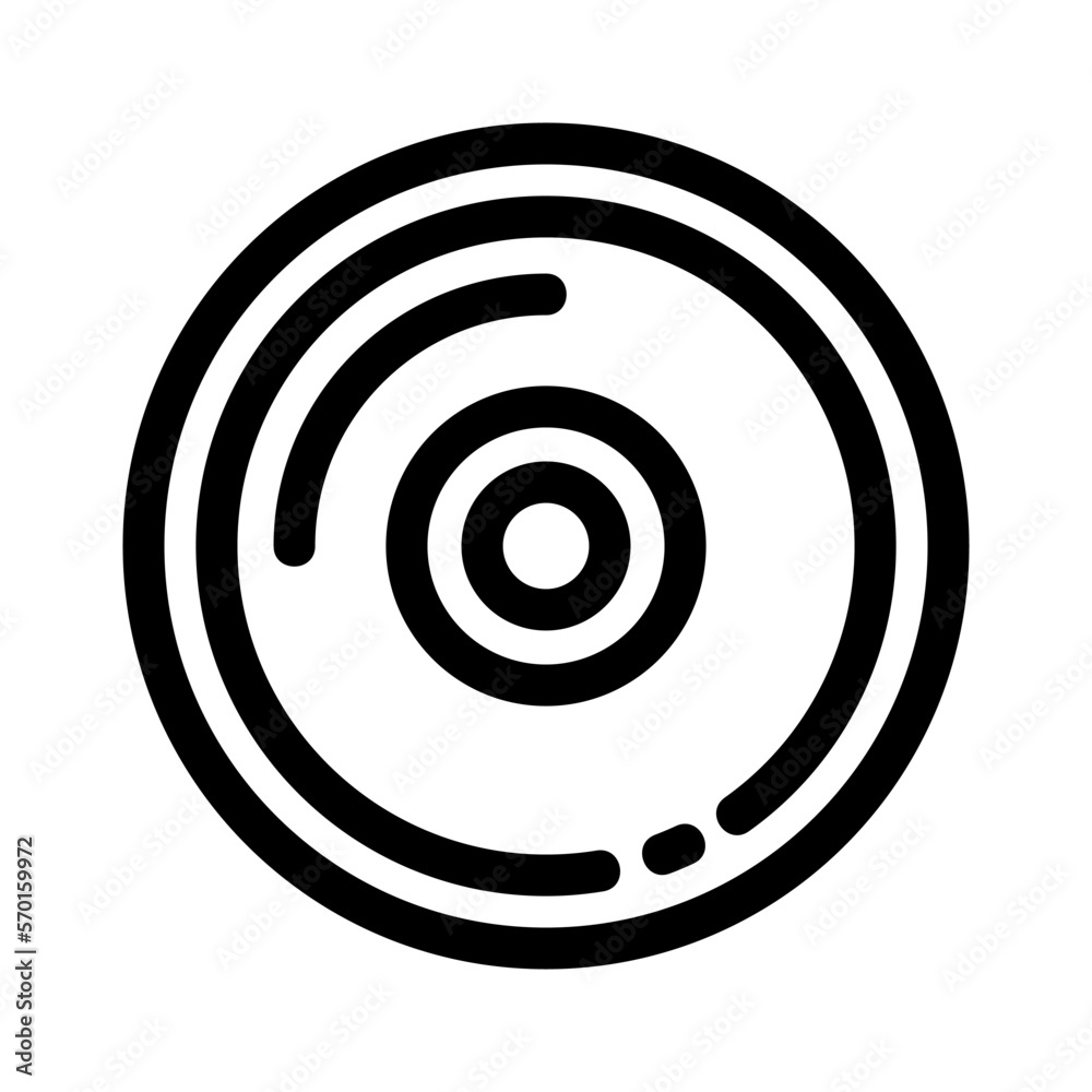 disc icon or logo isolated sign symbol vector illustration - high quality black style vector icons disc icon or logo isolated sign symbol vector illustration - high quality black style vector icons
