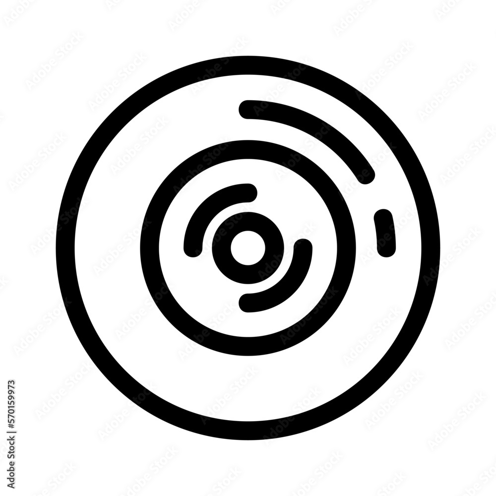 disc icon or logo isolated sign symbol vector illustration - high quality black style vector icons