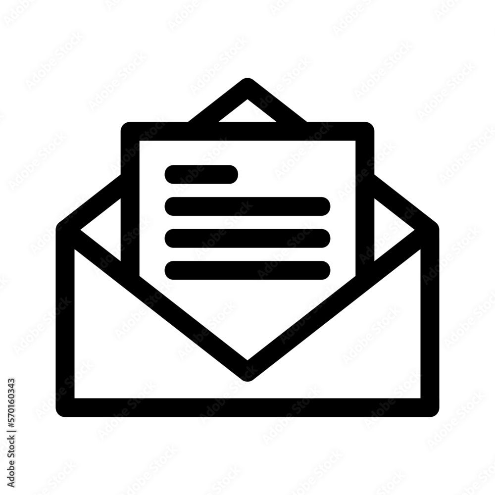 email icon or logo isolated sign symbol vector illustration - high quality black style vector icons