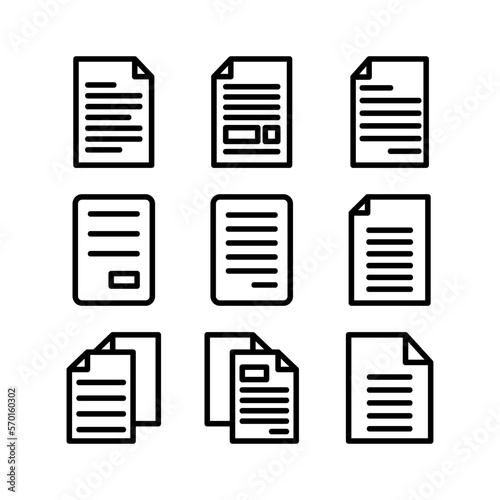 documents icon or logo isolated sign symbol vector illustration - high quality black style vector icons © Wardella Pillay
