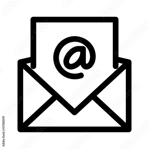 email icon or logo isolated sign symbol vector illustration - high quality black style vector icons
