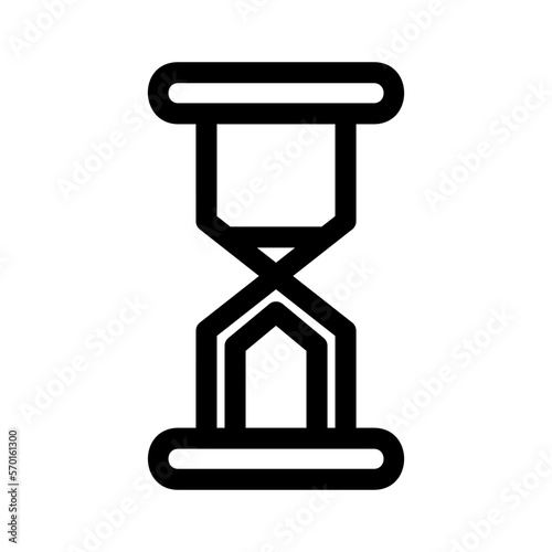 hourglass icon or logo isolated sign symbol vector illustration - high quality black style vector icons