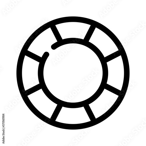 lifebuoy icon or logo isolated sign symbol vector illustration - high quality black style vector icons