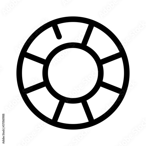 lifebuoy icon or logo isolated sign symbol vector illustration - high quality black style vector icons