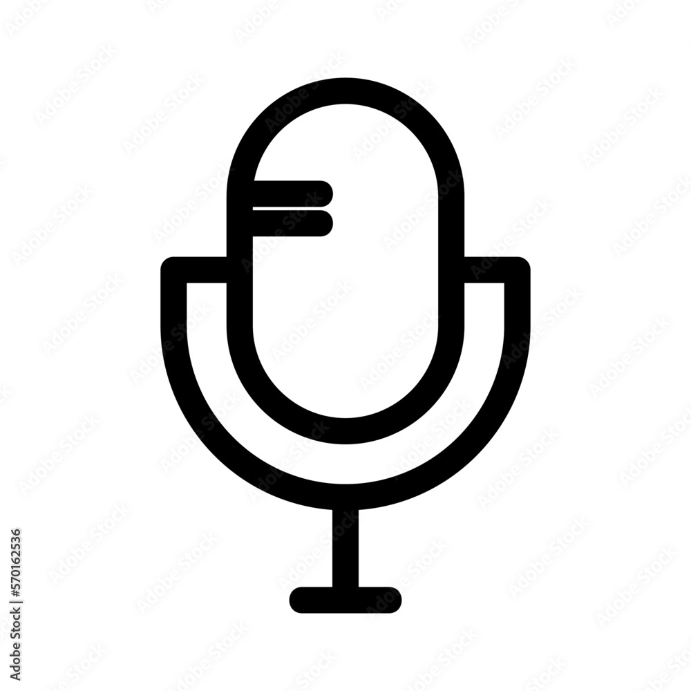 microphone icon or logo isolated sign symbol vector illustration - high quality black style vector icons microphone icon or logo isolated sign symbol vector illustration - high quality black style vector icons