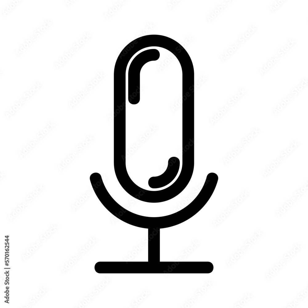 microphone icon or logo isolated sign symbol vector illustration - high quality black style vector icons microphone icon or logo isolated sign symbol vector illustration - high quality black style vector icons