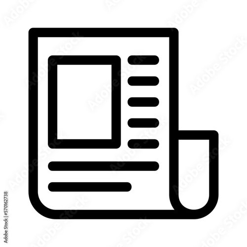 news icon or logo isolated sign symbol vector illustration - high quality black style vector icons