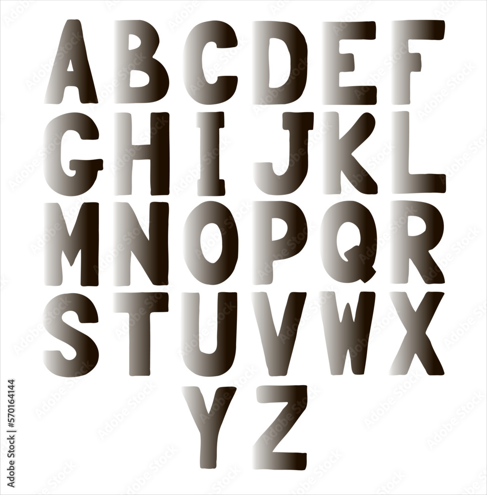 English alphabet. Vector (4)