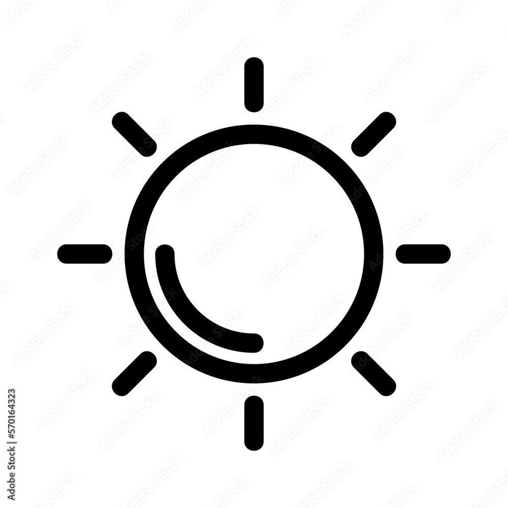 sun icon or logo isolated sign symbol vector illustration - high quality black style vector icons sun icon or logo isolated sign symbol vector illustration - high quality black style vector icons
