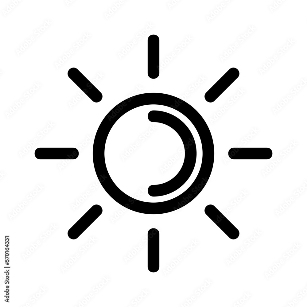 sun icon or logo isolated sign symbol vector illustration - high quality black style vector icons sun icon or logo isolated sign symbol vector illustration - high quality black style vector icons