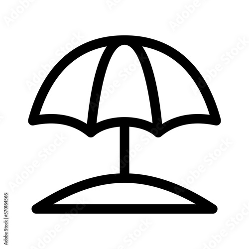 umbrella icon or logo isolated sign symbol vector illustration - high quality black style vector icons