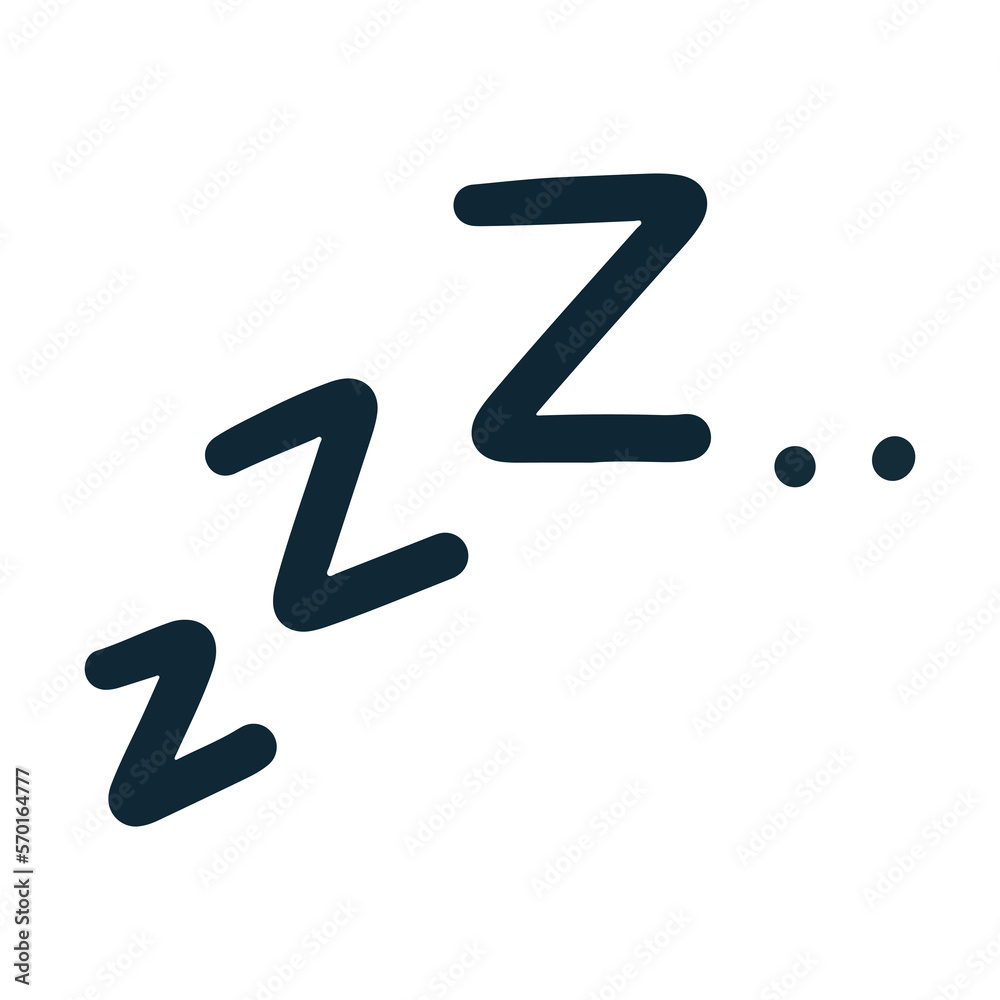 Z sleepy symbol element Z sleepy symbol element