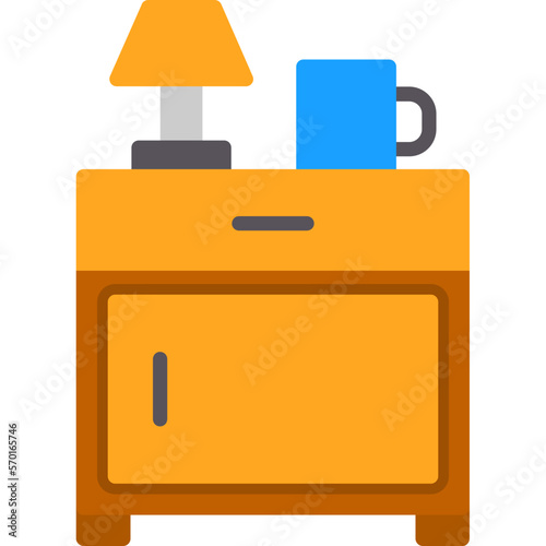 Bedside Table Icon