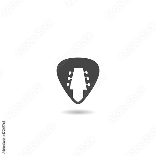 Canvas Print Guitar pick icon