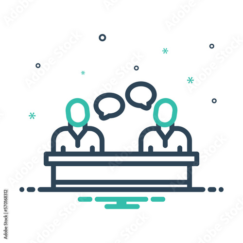 Mix icon for talked