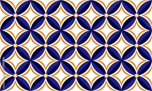 Blue batik Pattern
