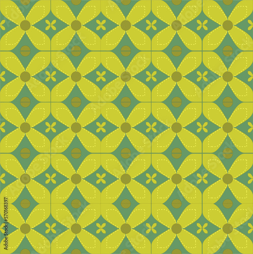 Green Batik Pattern