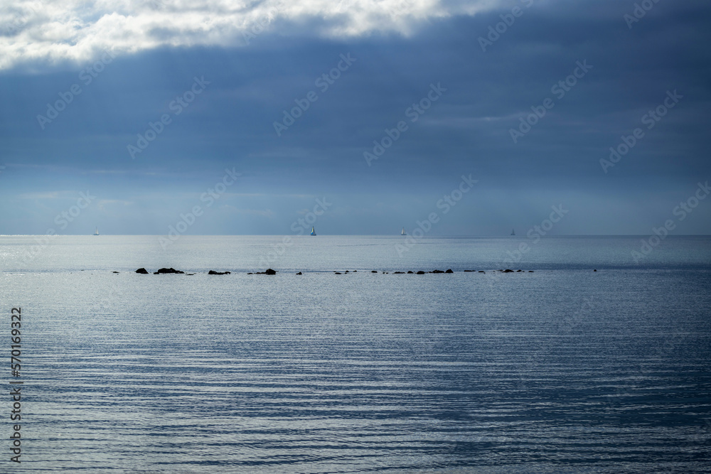 Jour d'orage en bord de mer