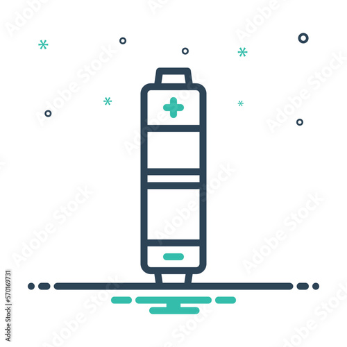 Mix icon for aaa battery
