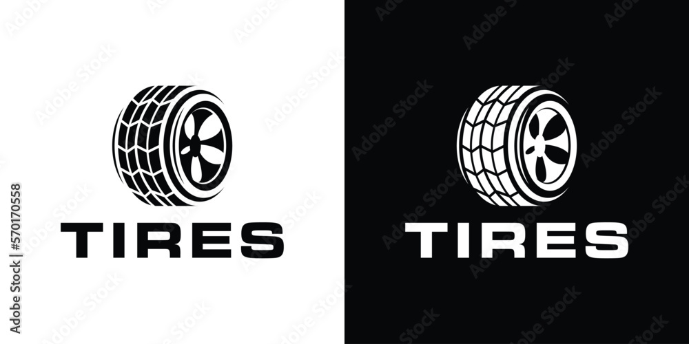 logo design tires icon vector illustration logo design tires icon vector illustration